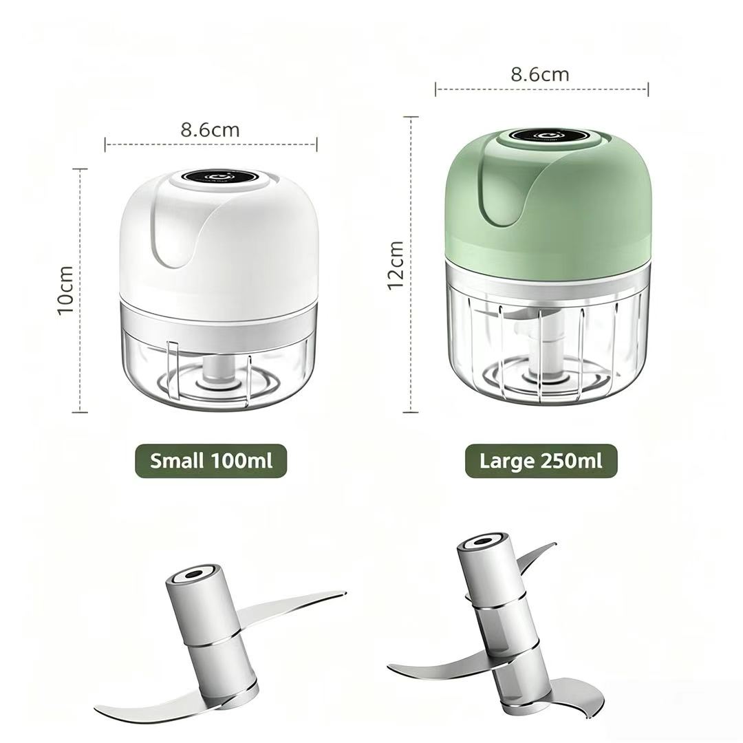 Baby Food Processor - 23W USB 충전식 전기 마늘 다지기
