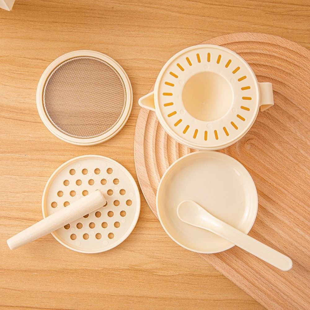 Baby Food Set - 7종 휴대용 음식 분쇄 그릇 세트,