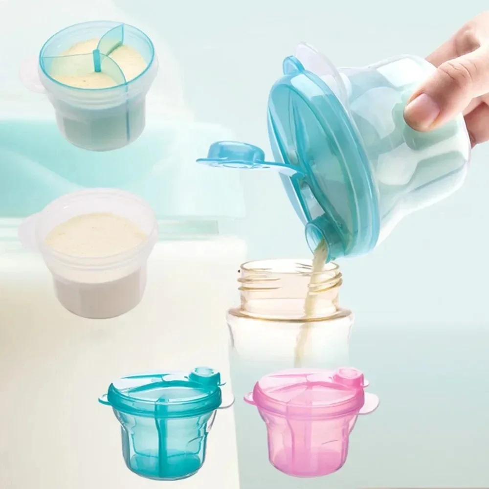 Baby Food Category - 유아용 분유용 3그리드 휴대용 분유 디스펜서,