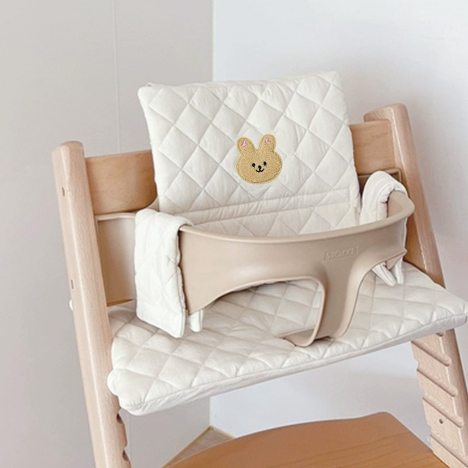 Baby Food Eating Chair - 귀여운 아기 하이 체어 쿠션, 토끼