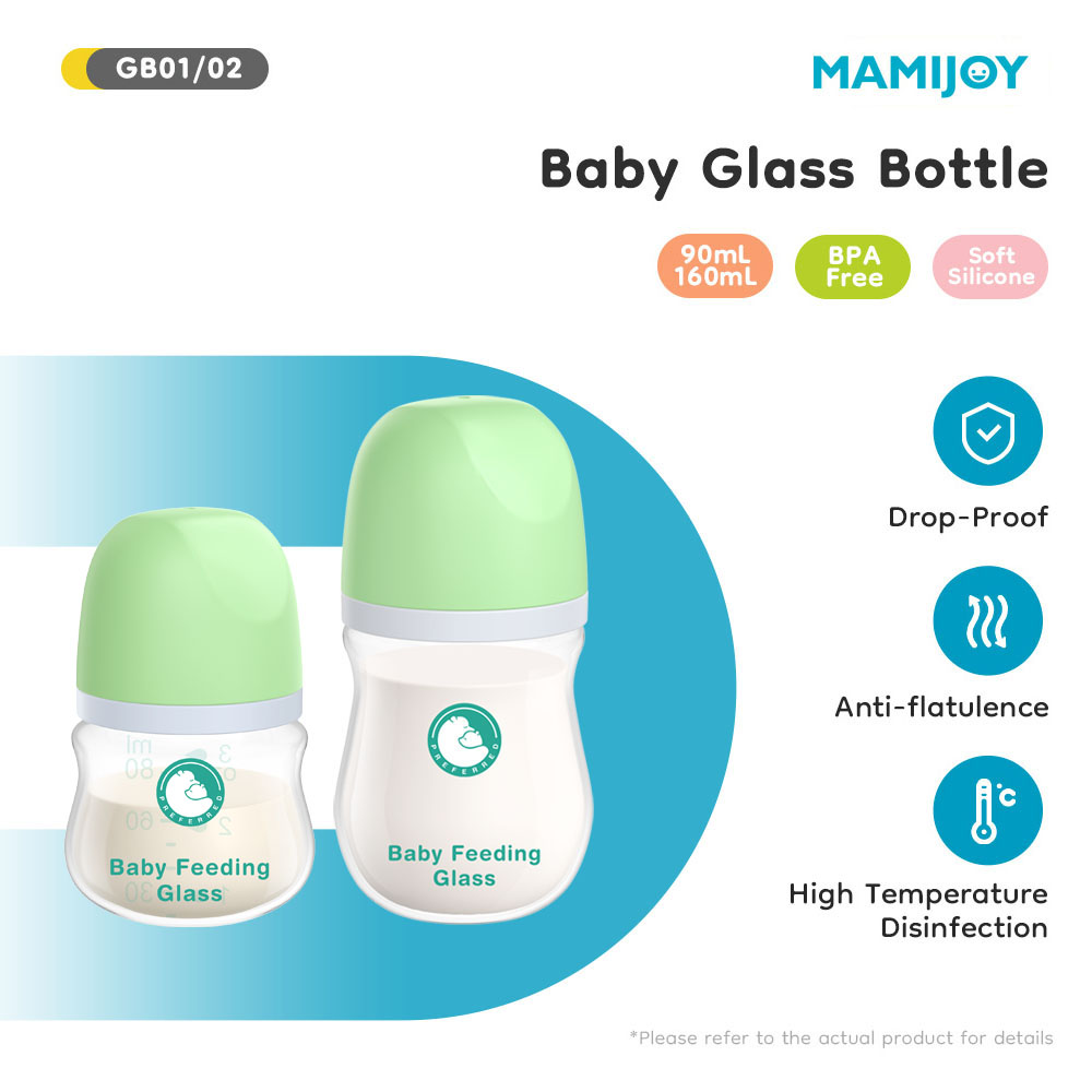 Baby Food Containers Glass - 마미조이 신생아 젖병 1개 90ML/160ML 유아용