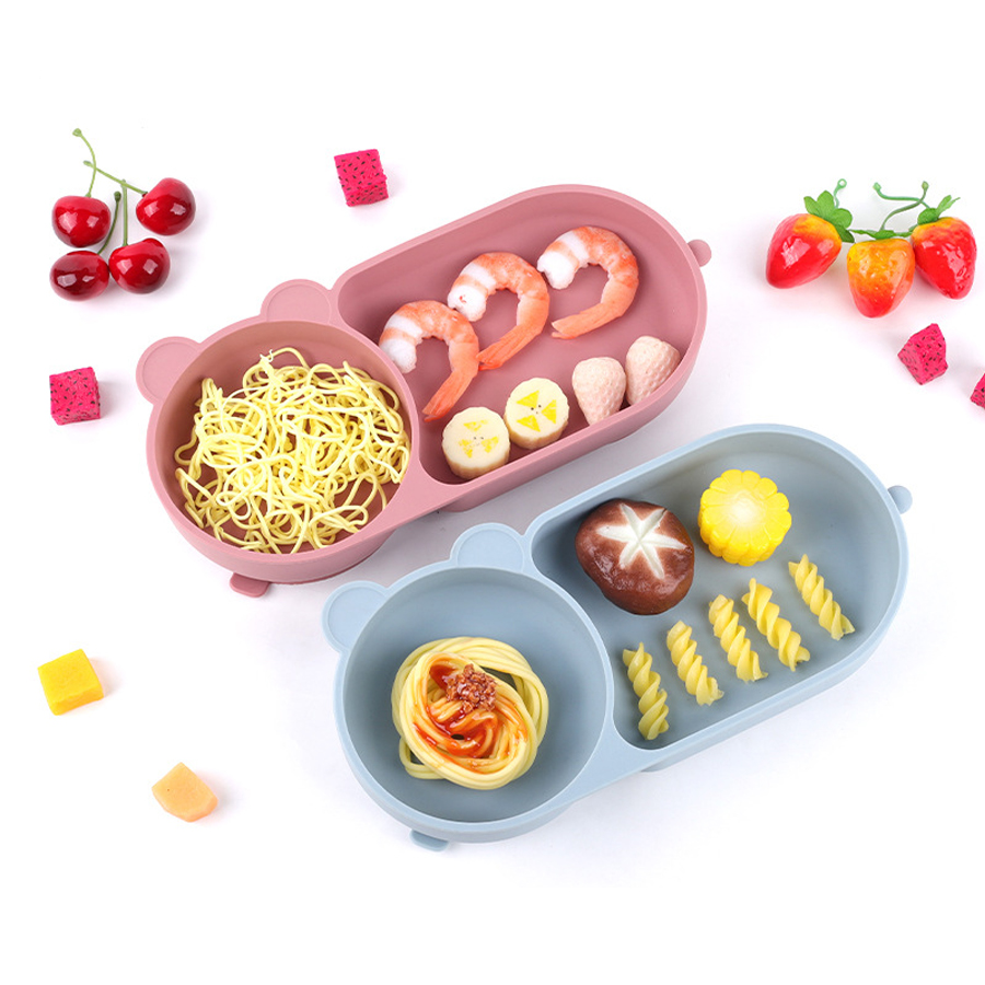 아기 실리콘 흡입 컵 그릇 귀여운 곰 디자인 마카롱 색 - Baby Food Processor 리뷰 및 가격