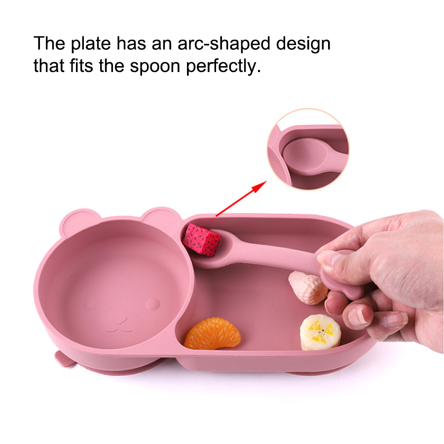아기 실리콘 흡입 컵 그릇 귀여운 곰 디자인 마카롱 색 - Baby Food Processor 리뷰 및 가격