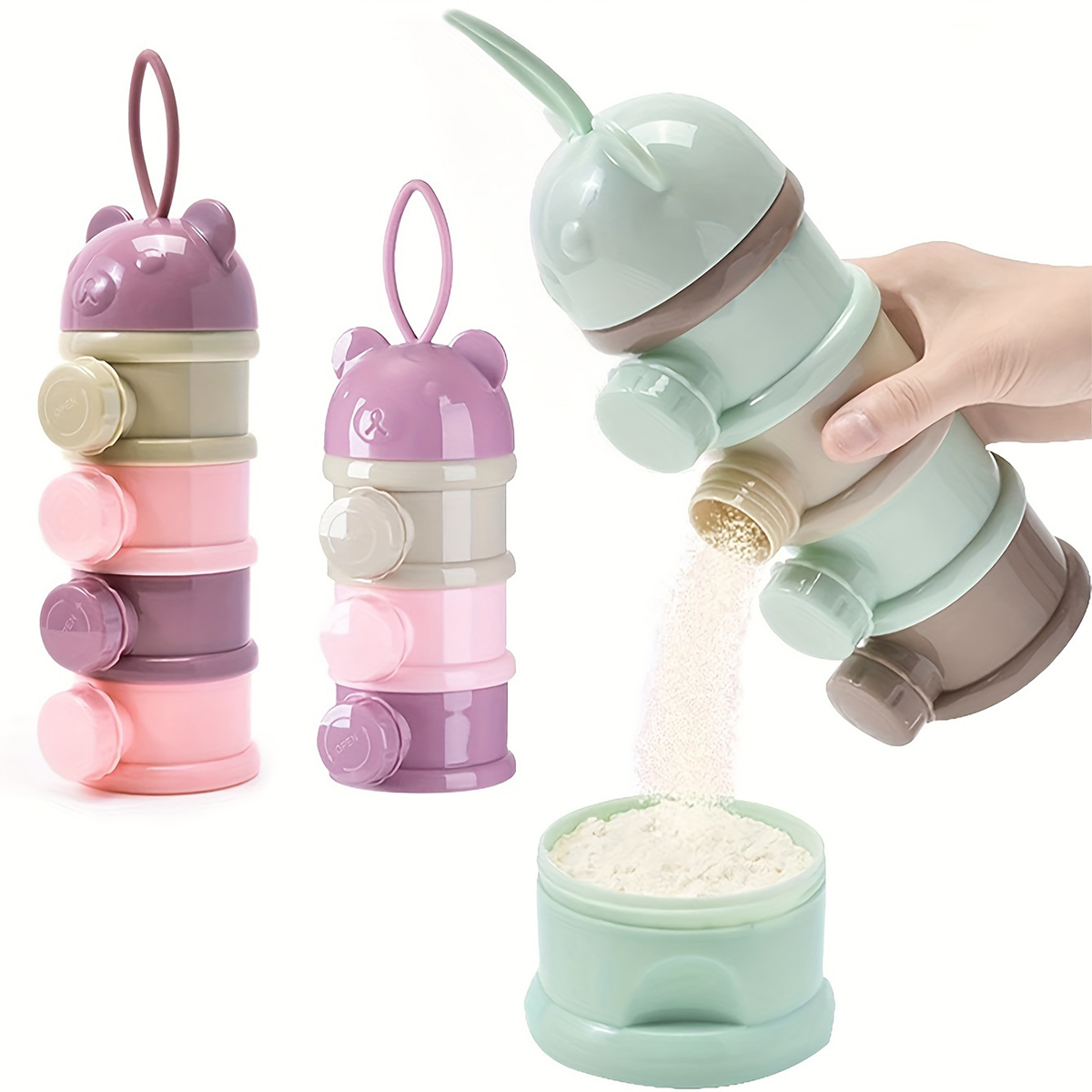 스트랩이 있는 대용량 아기 분유 용기, 분유 디스펜서, - Baby Food Category 리뷰 및 가격
