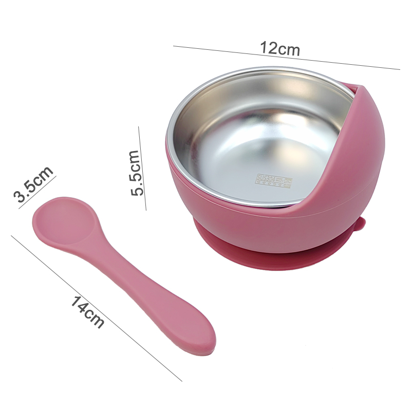 3Pcs 세트 숟가락으로 아기 먹이 그릇 스테인레스 스 - Baby Food Utensil 리뷰 및 가격