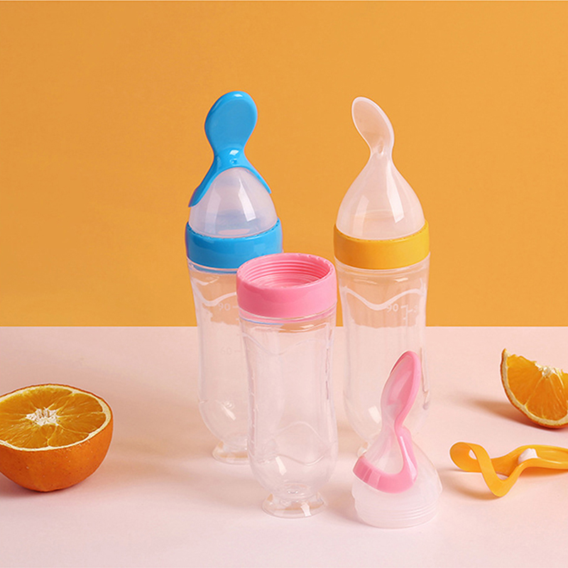 짜내는 먹이 병 실리콘 신생아 아기 훈련 쌀 시리얼 음 - Baby Food Category 리뷰 및 가격