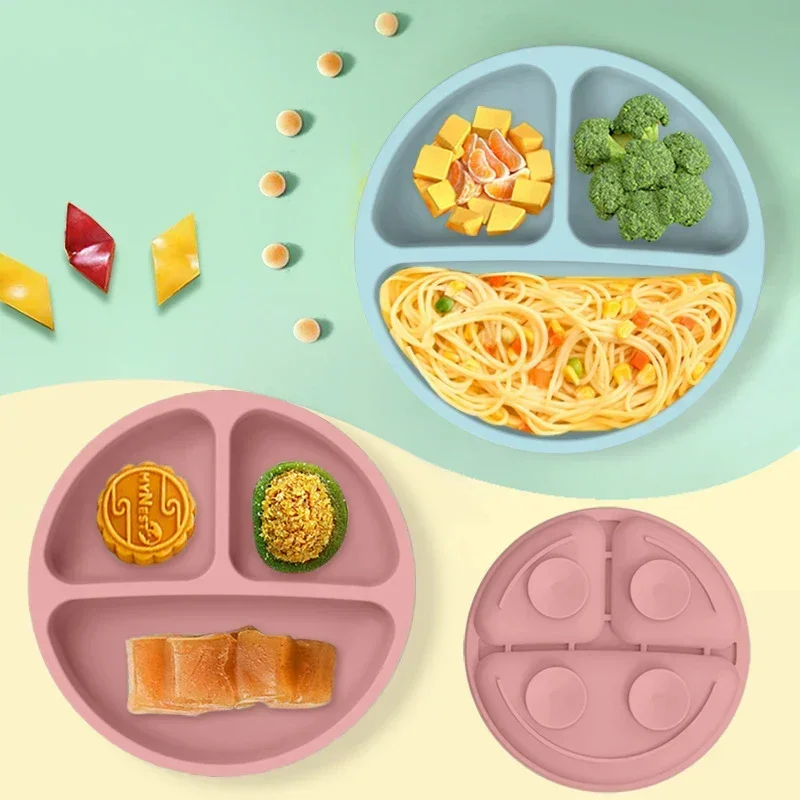 식품 학년 실리콘 어린이 접시 세트 아기 먹이 그릇 흡 - Baby Food Utensil 리뷰 및 가격