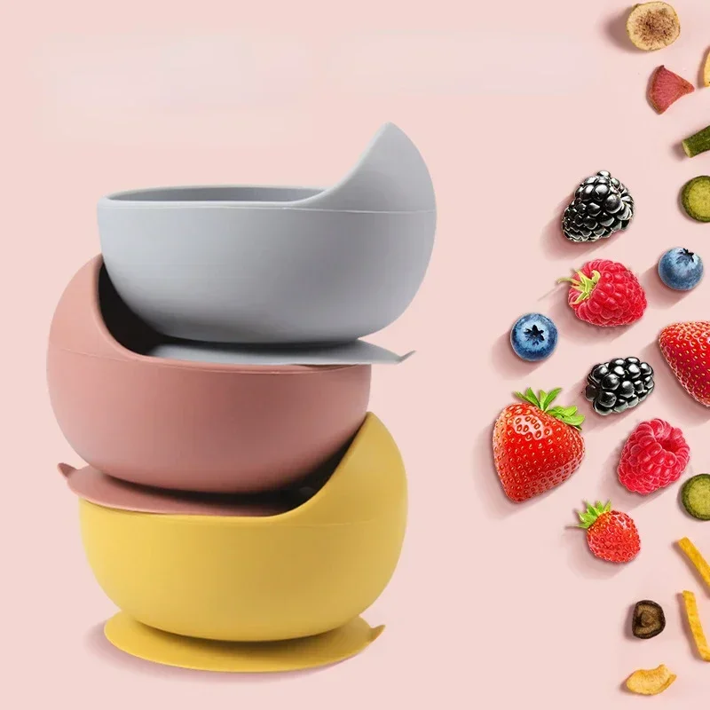 식품 학년 실리콘 어린이 접시 세트 아기 먹이 그릇 흡 - Baby Food Utensil 리뷰 및 가격